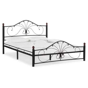 Кровать с основанием Мэри 160х200 черного цвета