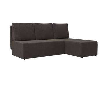 Угловой диван-кровать Каир коричневого цвет