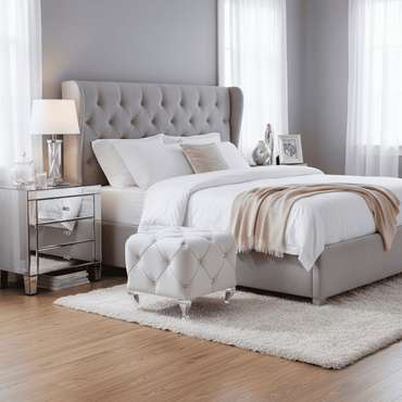 Пуф Hestia K светло-серого цвета