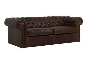 Диван Chesterfield с обивкой из натуральной кожи