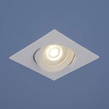 Встраиваемый потолочный светодиодный светильник 9915 LED 6W WH белый Plasti