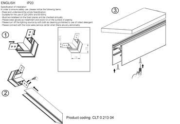 Угловой cоединитель для магнитного накладного шинопровода Crystal Lux Space CLT 0.213 04 WH