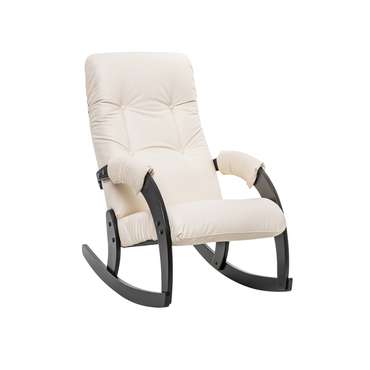Кресло-качалка Модель 67 молочного цвета
