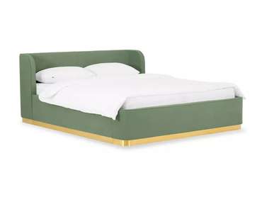 Кровать Vibe 160х200 зеленого цвета с подъемным механизмом