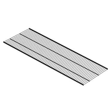 Проволочная полка 121x41 черного цвета