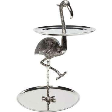 Этажерка декоративная Flamingo серого цвета