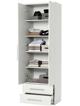 Шкаф с полками и ящиками Мелодия МПЯ-21 80 белого цвета