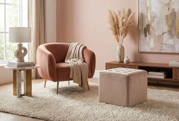 Пуф Lori бежевого цвета