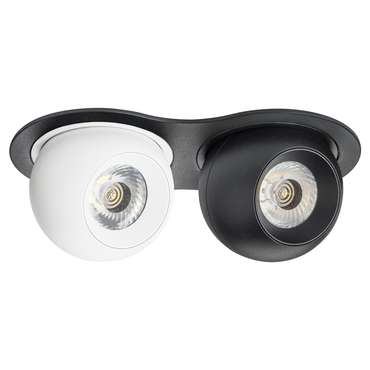 Светильник INTERO LED 9W*2 850LM*2 24G ЧЕРНЫЙ/БЕЛЫЙ 4000K (217627+217064+217074)