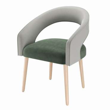 Стул-кресло мягкий Veronica темно-зеленого цвета