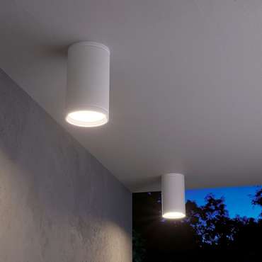 Уличный потолочный светильник Light белого цвета