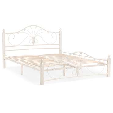 Кровать с основанием Мэри 160х200 белого цвета