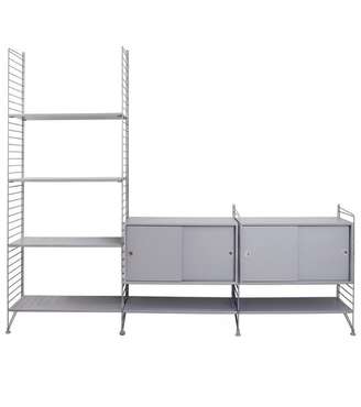 Тумба под телевизор Рагнар серого цвета