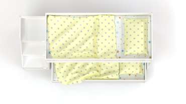 Двухъярусная кровать Ridgimmi 3.4 75х175 бело-голубого цвета