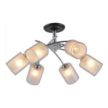 Люстра на штанге 1170/6P (стекло, цвет белый)