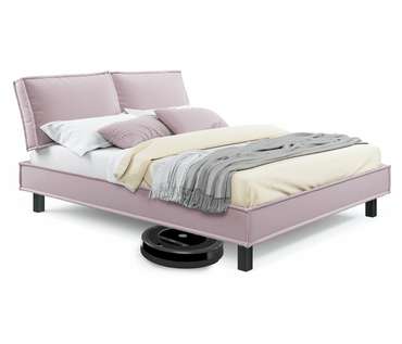 Мягкая кровать Bali 160х200 лилового цвета без подъемного механизма