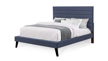 Кровать Сими 160х200 синего цвета 
