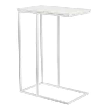 Придиванный столик Loft белого цвета 