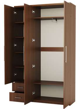 Шкаф трехдверный Мелодия МКЯ-32/1 120х45 орех