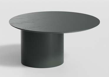 Столик журнальный Type D80 со смещенным основанием темно-серого цвета