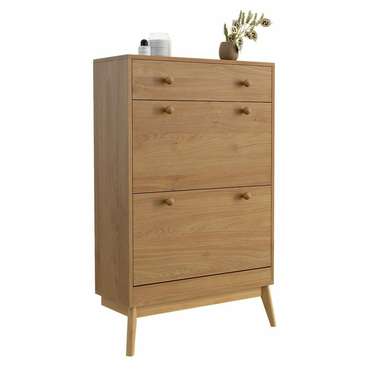 Обувница Wood бежевого цвета
