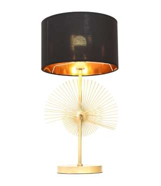 Настольная лампа Fonti с черным абажуром
