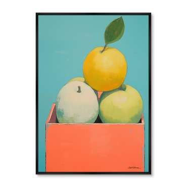 Репродукция картины Box full of apples, 2024г.