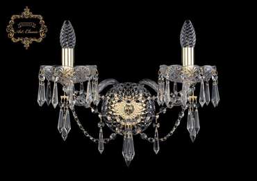 Хрустальное бра Art Classic 45231 10.23.2.165.XL.Gd.Dr подсвечник с подвесками
