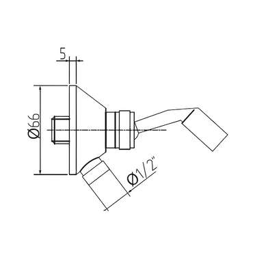 Шланговое подключение Webert AC0441015, хром