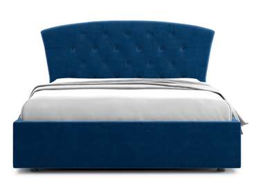 Кровать Premo 160х200 темно-синего цвета с подъемным механизмом 