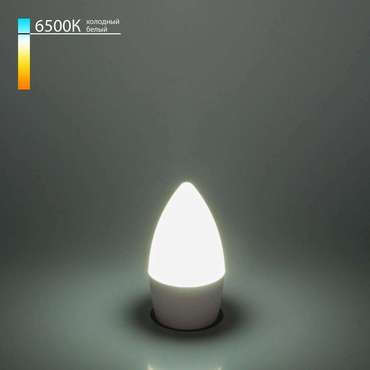 Светодиодная лампа "Свеча" C37 6W 6500K E27 BLE2738 формы свечи