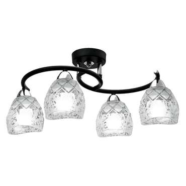 Потолочная люстра IDLAMP "ROSALBA" с плафонами из прозрачного стекла