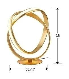 Настольная лампа Lazas ?30 золотая фольга