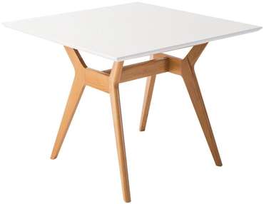 Обеденный стол Нарвик L с белой столешницей 
