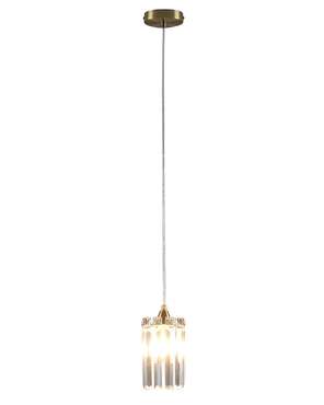 Светильник подвесной Levi V10759-1P прозрачно-золотого цвета