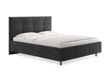 Кровать Caprice 160х200 темно-серого цвета без основания и подъемного механизма 