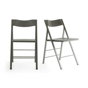 Комплект из двух складных стульев Barting серого цвета