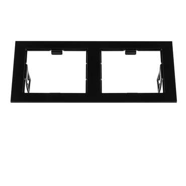 Рамка DOMINO Double QUADRO MR16 ЧЕРНЫЙ