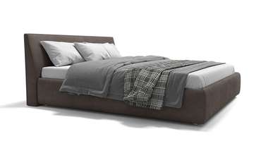 Кровать без подъемного механизма Алти 140х200 коричневого цвета