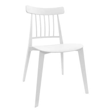 Обеденная группа из стола и четырех стульев серо-белого цвета
