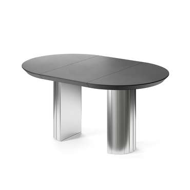 Обеденный стол раздвижной Саиф на серебряном основании