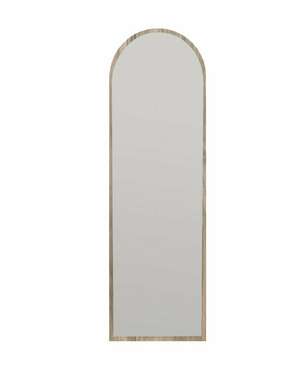 Настенное зеркало Decor 50х160 в раме цвета орех