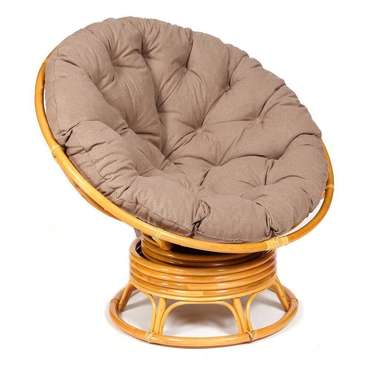Кресло-качалка Papasan Honey светло-коричневого цвета