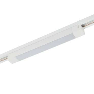 Трековый однофазный светодиодный светильник 16W 220V MyFar Лайнс MT0110-16W3K-W