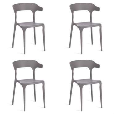 Набор из четырех стульев Ton серого цвета