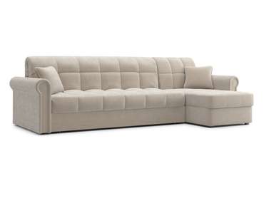 Угловой диван-кровать Палермо 1.6 бежевого цвета