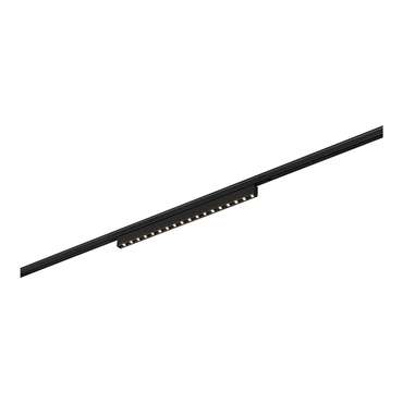 Магнитный трековый светильник Черный LED 1*15W 3000K 640Lm Ra&gt;90  IP20 L292xW10xH18 24V SUPER5