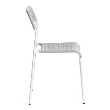 Стул Adde серо-белого цвета