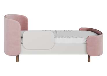Кровать подростковая Kidi Soft 80х180 бело-розового цвета