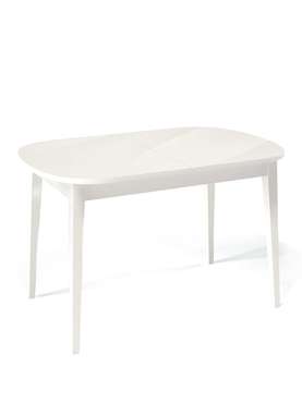 Раздвижной обеденный стол 1300 М белого цвета